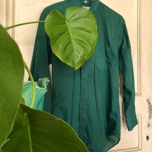 Men's Forest Green Button Down